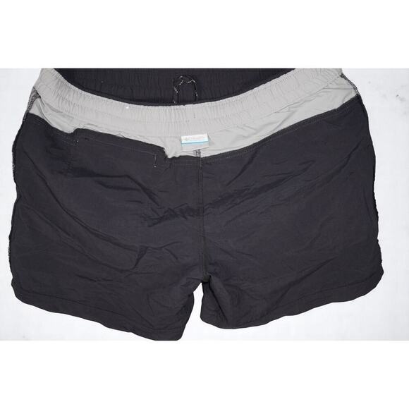 Columbia Men’s Swim Trunks Size L | Black Gray Drawstring Nylon Mesh Lined Board - Picture 5 of 11